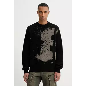 G-Star pulover de bumbac culoarea negru, D27772.D488 imagine