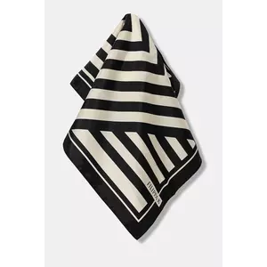 Filippa K eșarfă de mătase culoarea negru, cu imprimeu, 31821 imagine