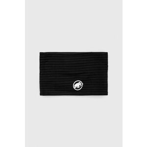 Mammut fular impletit Taiss Light culoarea negru, neted imagine