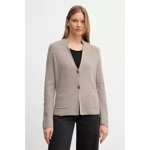 United Colors of Benetton cardigan din amestec de lână culoarea gri, 1235D6934 imagine