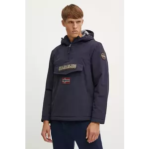 Napapijri geaca Rainforest barbati, culoarea albastru marin, de iarna, NP0A4GMC1761 imagine