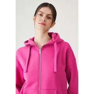 Medicine bluza culoarea roz, cu glugă, neted imagine