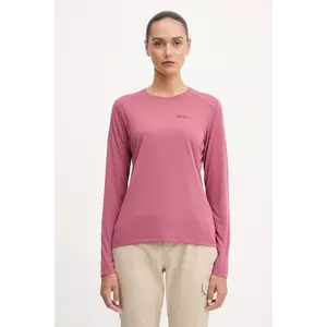 Jack Wolfskin longsleeve sport Vonnan culoarea roșu, A60290 imagine
