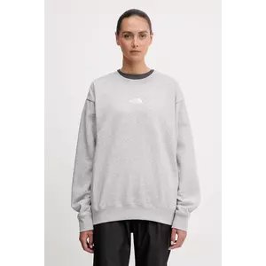 The North Face bluză Essential culoarea gri, melanj, NF0A89EPDYX1 imagine