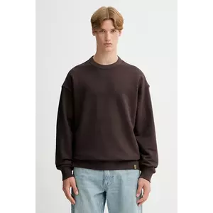 G-Star hanorac de bumbac culoarea maro, uni, D27748.D395 imagine