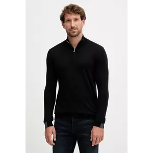 Mos Mosh pulover de lână ADAM culoarea negru, light, cu turtleneck, 503342 imagine