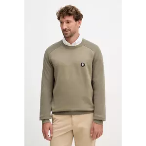 BOSS pulover de bumbac culoarea verde, light, 50543136 imagine