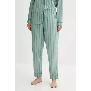 United Colors of Benetton pantaloni de plajă din bumbac culoarea turcoaz, bumbac, 4MYG3F00M imagine