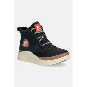 Sorel botine OUT N ABOUT IV CLASSIC WP culoarea verde, cu toc plat, izolare ușoară, 2088161494 imagine