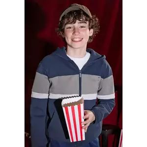 Mayoral bluză copii culoarea bleumarin, cu glugă, cu imprimeu, 7418 imagine