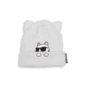 Karl Lagerfeld căciulă de bumbac pentru copii culoarea alb, Z31003 imagine