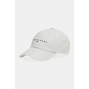 Tommy Jeans șapcă de baseball din bumbac culoarea negru, cu imprimeu, AW0AW16868 imagine