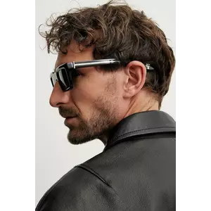 Alexander McQueen ochelari de soare barbati, culoarea negru, AM0506S imagine