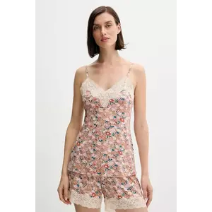 United Colors of Benetton maiou de pijama culoarea bej, 3RKC3H00L imagine