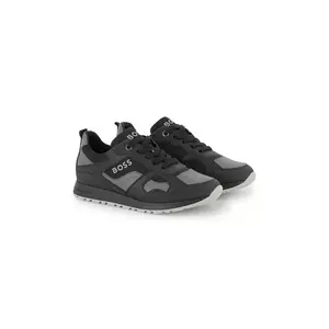 BOSS sneakers pentru copii culoarea negru, J52564 imagine