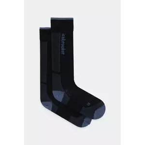 Icebreaker șosete de lână Merino Ski+ Ultralight culoarea negru, IB0A573T03W1 imagine
