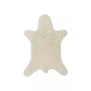 Bloomingville covor de lână Bear 200 x 140 cm culoarea bej imagine