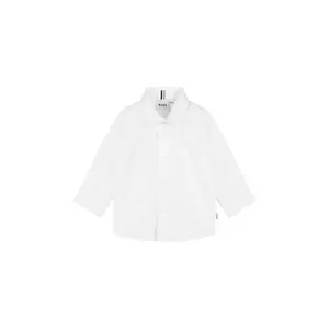 BOSS cămașă din bumbac pentru bebeluși culoarea alb, J52681 imagine