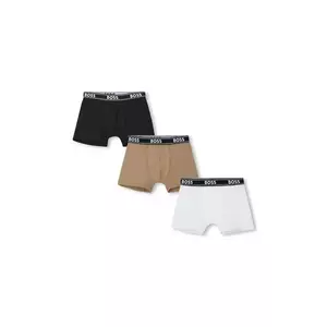 BOSS boxeri copii 3-pack culoarea alb, J52651 imagine