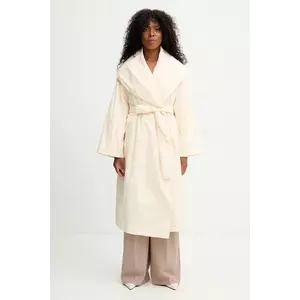 Liviana Conti palton culoarea bej, F5WW44 imagine