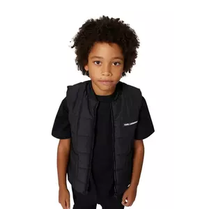 Karl Lagerfeld vestă copii culoarea negru, Z30636 imagine