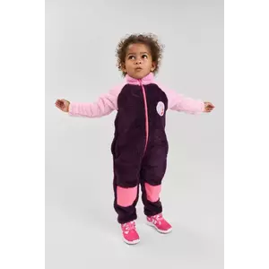 Reima salopetă din fleece pentru copii Moomin Gladeligen culoarea violet 5200446A imagine
