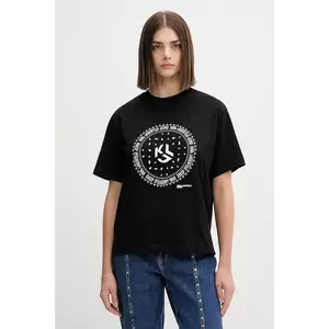 Karl Lagerfeld Jeans tricou din bumbac culoarea negru, A4W17008 imagine