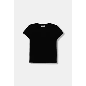 Coccodrillo tricou de bumbac pentru copii culoarea alb, BASIC GIRL imagine