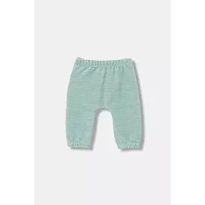 United Colors of Benetton pantaloni bebe culoarea turcoaz, neted, 3MCDAF020 imagine