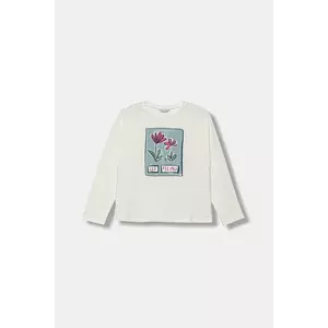 Mayoral longsleeve din bumbac culoarea bej, 7020 imagine