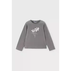Mayoral longsleeve din bumbac culoarea gri, 178 imagine