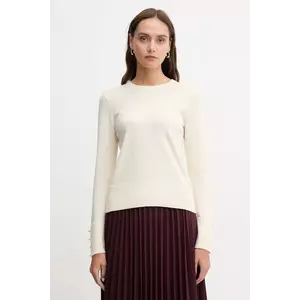 Barbour pulover de lână CARLBY culoarea bej, light, LKN1686 imagine