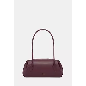 Yuzefi poșetă de piele OYSTER culoarea bordo, YUZRS25-HB-OYSB-L049 imagine