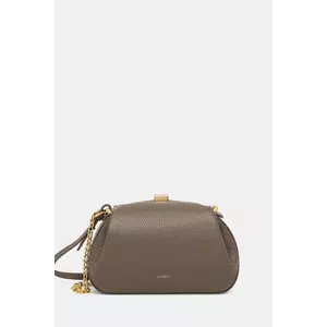 Yuzefi poșetă de piele OYSTER culoarea gri, YUZSS25-HB-MOYC-L052 imagine