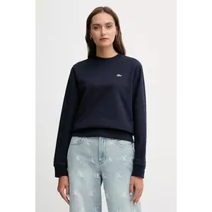 Lacoste hanorac de bumbac culoarea albastru marin, neted, SF5270 imagine