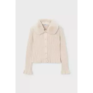 Mayoral cardigan copii culoarea bej, 4311 imagine