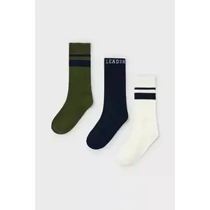 Mayoral șosete copii 3-pack culoarea verde, 10053 imagine