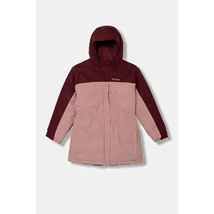 Columbia geacă copii Hikebound culoarea bordo, 2089971 imagine