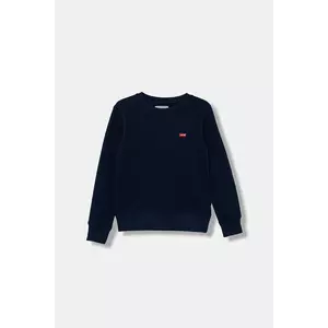 Levi's bluză copii MINI LOGO CREWNECK SWEATSH culoarea bleumarin, uni, 9EE331 imagine