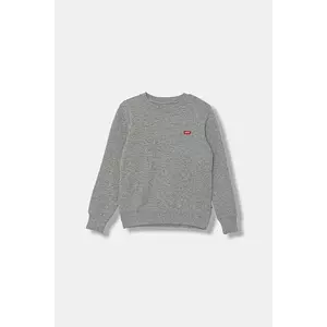 Levi's bluză copii MINI LOGO CREWNECK SWEATSH culoarea gri, uni, 9EE331 imagine
