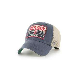 47 brand sapca MLB Boston Red Sox culoarea albastru marin, cu imprimeu, B-FRSTK02BXP-VN imagine