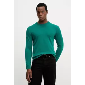 United Colors of Benetton pulover de lână culoarea maro, light, 1002U1G34 imagine