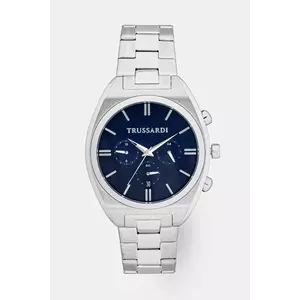 Trussardi ceas METROPOLITAN barbati, culoarea argintiu, R2453159010 imagine