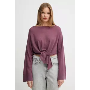 United Colors of Benetton pulover de lână culoarea violet, light, 109PD10E1 imagine