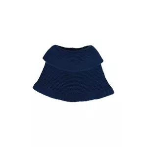 Jamiks fular de lână pentru copii EWAN culoarea bleumarin, simplu JZH412 imagine