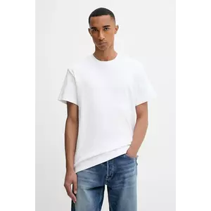 G-Star tricou din bumbac culoarea alb, uni, D26823.D976 imagine