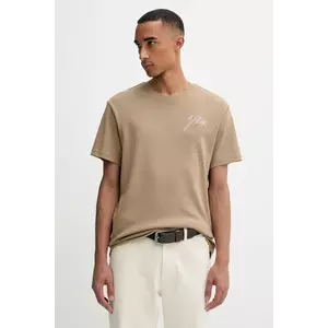 G-Star tricou din bumbac culoarea verde, uni, D26823.D976 imagine