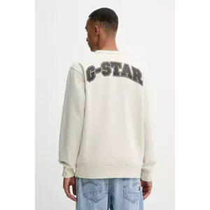G-Star bluză culoarea bej, cu imprimeu, D27095.D733 imagine