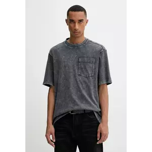 G-Star tricou din bumbac culoarea gri, cu imprimeu, D26825.C756 imagine