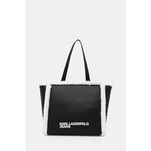 Karl Lagerfeld Jeans poșetă culoarea negru, A4W30232 imagine